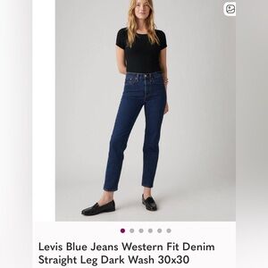 Levi's Women's western Fit 30 x 30 Blue Jeans